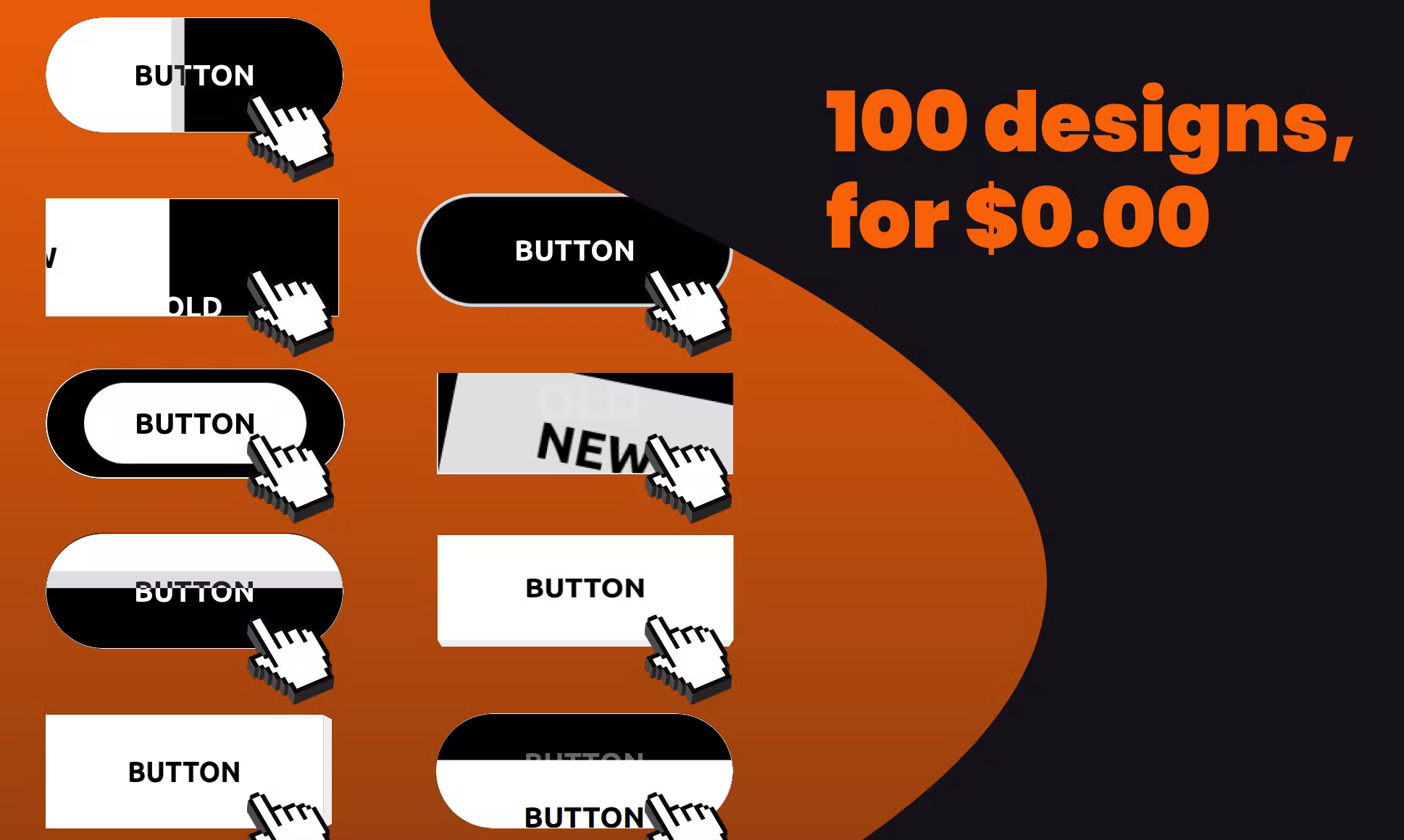 ilustración de 100 botones CS