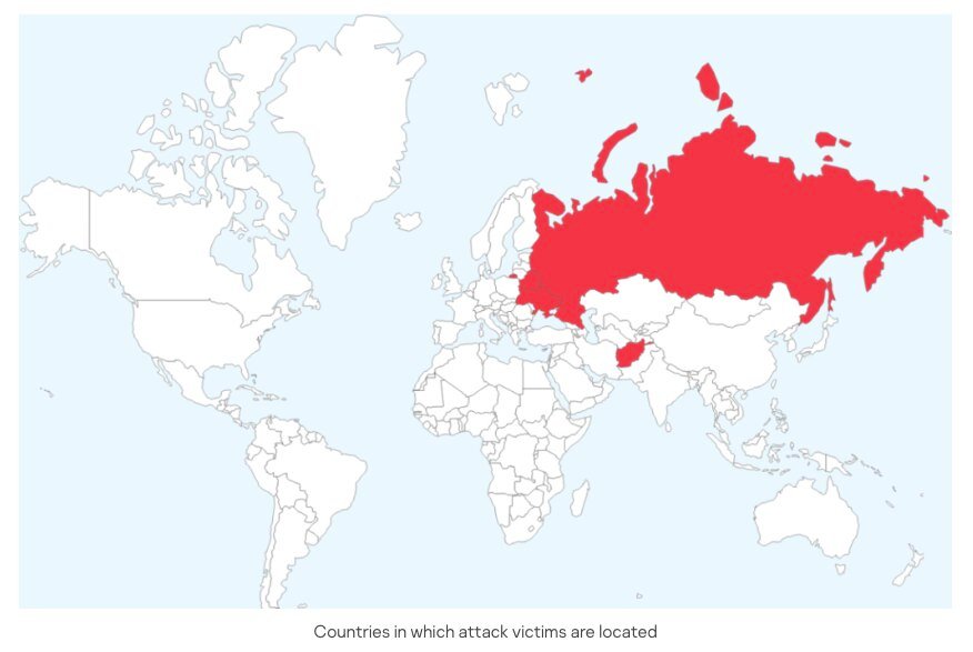 Mapa del mundo con los países en rojo