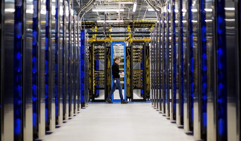 El centro de datos de Microsoft está compuesto por una multitud de servidores.